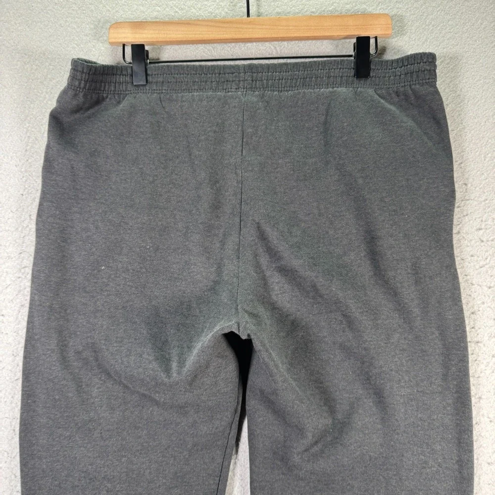 Vintage Adidas Sweatpants Adult Medium Gray Embroidered Cuff Fleece‎ Sportswear